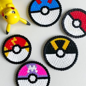 pokemon badge van strijkkralen