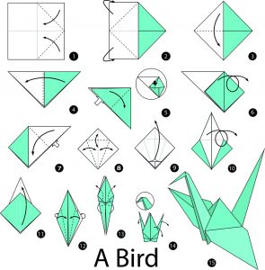 origami voor kinderen instructies kraanvogel