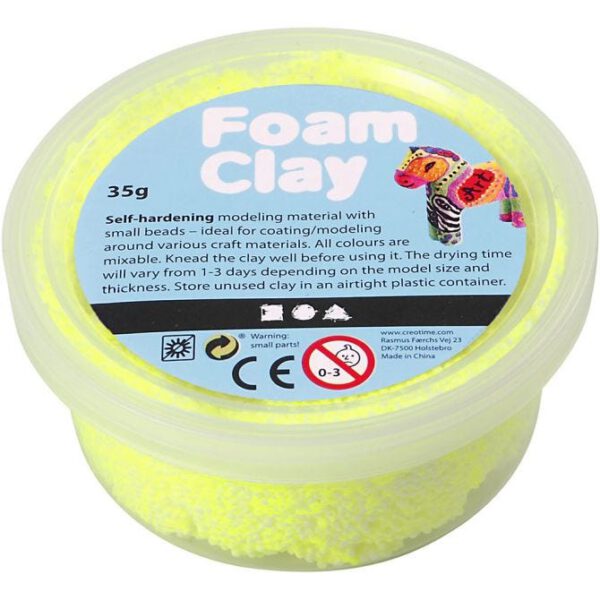 Foam Clay neon geel