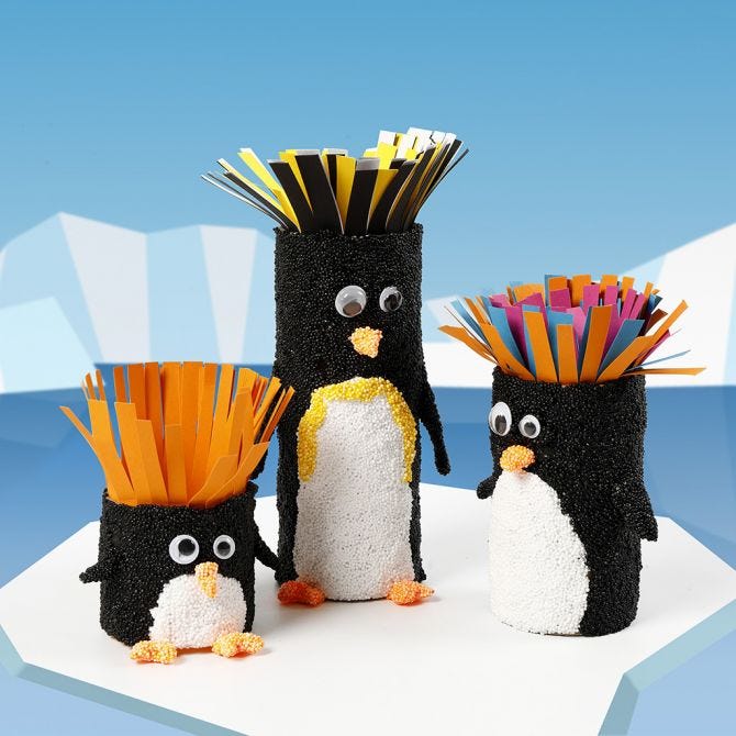 pinguïns van Foam Clay