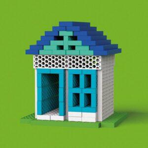 Huis gemaakt met Bioblo bouwset