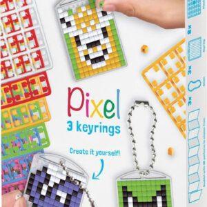 Pixelhobby pixel sleutelhanger dieren voorkant