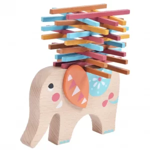 Houten Speelgoed stapel olifant