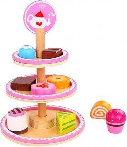 Tooky Toy Dessert Etagere houten speelgoed