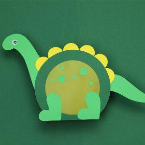 Dinosaurus uit dino knutselpakket