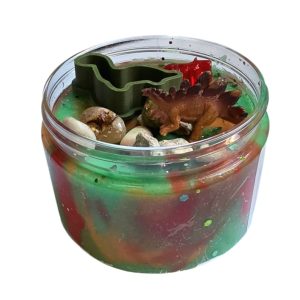 Natuurlijke speelklei dinosaurus