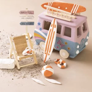 Camper met Houten laddertje