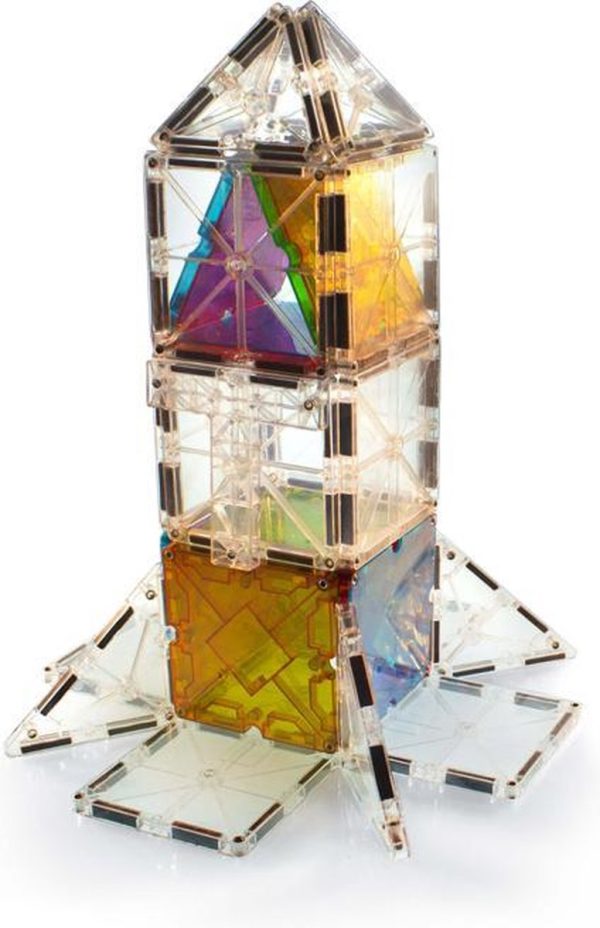 Magna-Tiles® Clear Colors Freestyle 40-delige set raket