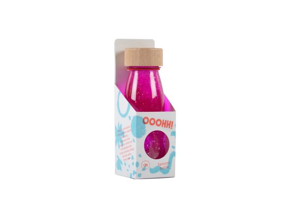 Petit Boum Sensorische fles roze in verpakking