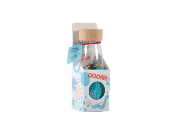 Petit Boum sensorische fles zee in verpakking