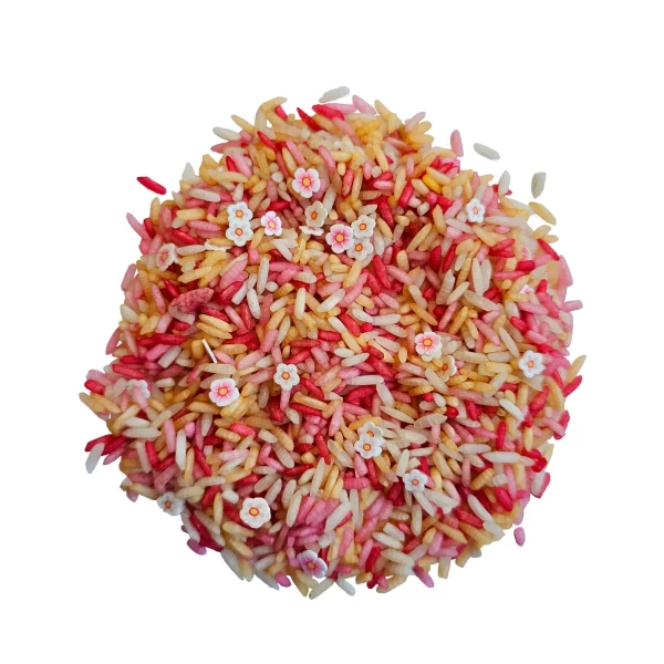 Speelrijst roze bloemen van Grennn