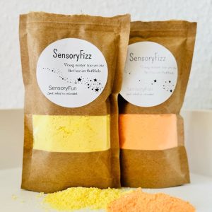 SensoryFizz oranje en geel
