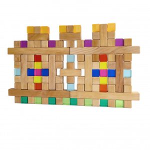 Bauspiel Lucent Cubes L met houten blokken