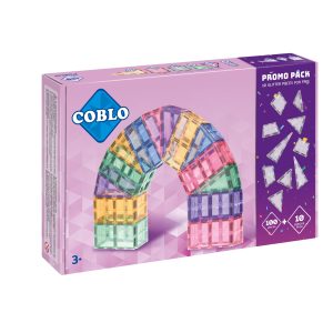 Coblo magnetische tegels pastel 100 stuks + 10 gratis glitterstenen!