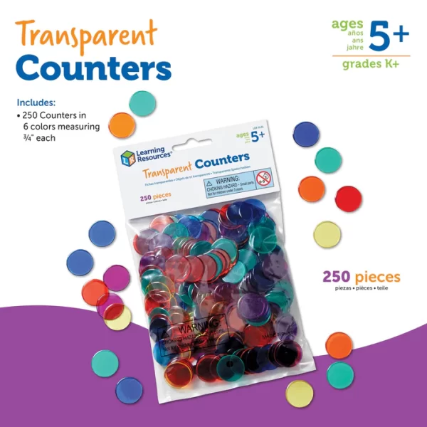 Learning Resources Transparante Chips (250 stuks)