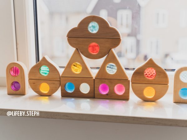 Bauspiel Sprookjesvenster blokken - 12 stuks