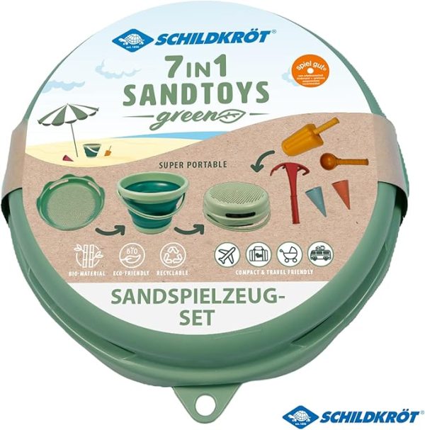 Compactoys 7 in 1 sand toys- Groen - Afbeelding 3
