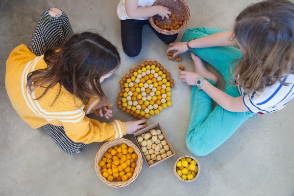 Kinderen met Grapat Mandala Bijenkorfjes