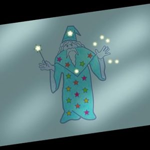 Tekening gemaakt met Glow in the Dark Pen
