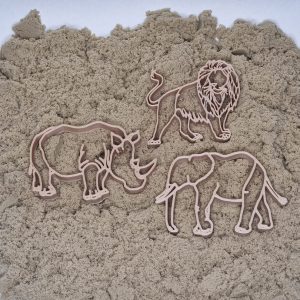 Grennn Safari Dieren Uitstekers in zand