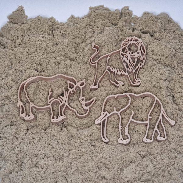 Grennn Safari Dieren Uitstekers in zand