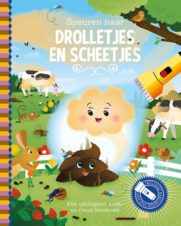 Zaklampboek-speuren naar drolletjes en scheetjes