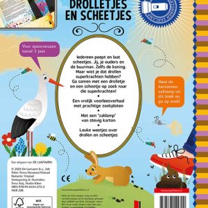 Zaklampboek-speuren naar drolletjes en scheetjes achterkant