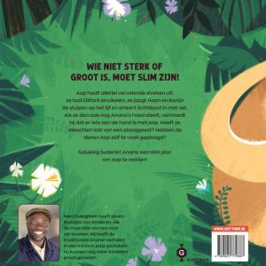 Anansi de spin laat Aap weer lachen achterkant