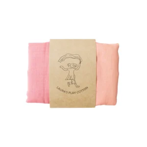 Laura's Play Cotton - Speeldoek pastel regenboog 120 x 120 cm