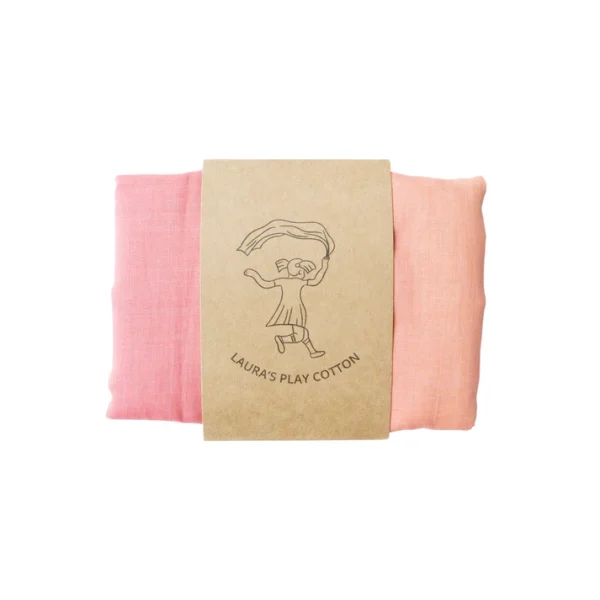 Laura's Play Cotton - Speeldoek pastel regenboog 120 x 120 cm
