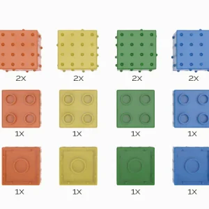 Smartek magnetische blokken - 24 stuks inhoud