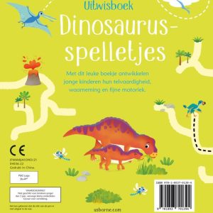 Uitwisboek - Dinosaurusspelletjes achterkant