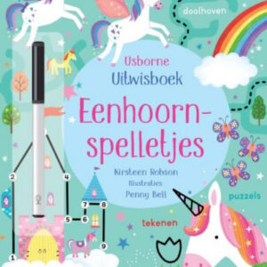 Uitwisboek - Eenhoornspelletjes voorkant