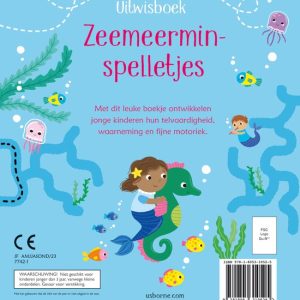 Uitwisboek - Zeemeerminspelletjes achterkant