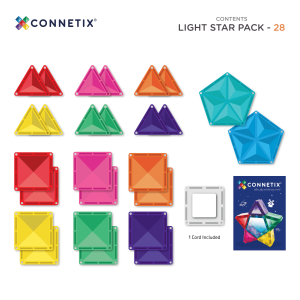 Connetix Light Star Pack inhoud