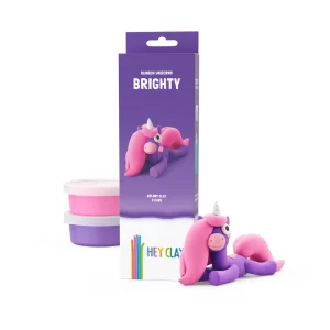 Hey Clay Unicorns - Rainbow Unicorn - Brighty
