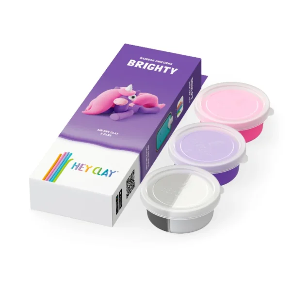Hey Clay Unicorns - Rainbow Unicorn - Brighty inhoud
