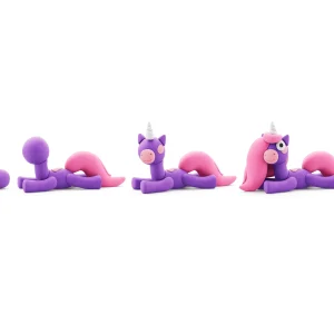 Hey Clay Unicorns - Rainbow Unicorn - Brighty stap voor stap