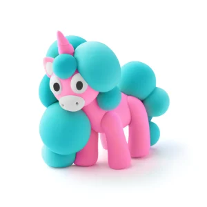 Hey Clay Unicorns - Rainbow Unicorn - Cloudy