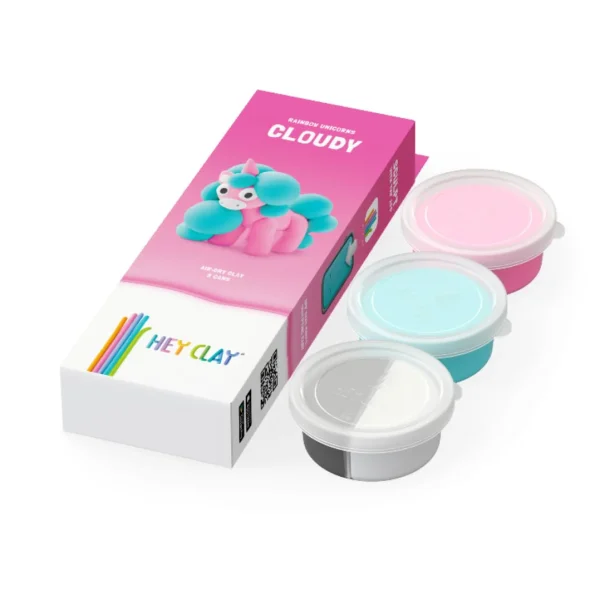 Hey Clay Unicorns - Rainbow Unicorn - Cloudy inhoud