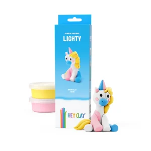 Hey Clay Unicorns - Rainbow Unicorn - Lighty