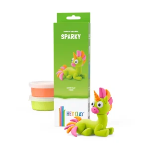 Hey Clay Unicorns - Rainbow Unicorn - Sparky 3 cans