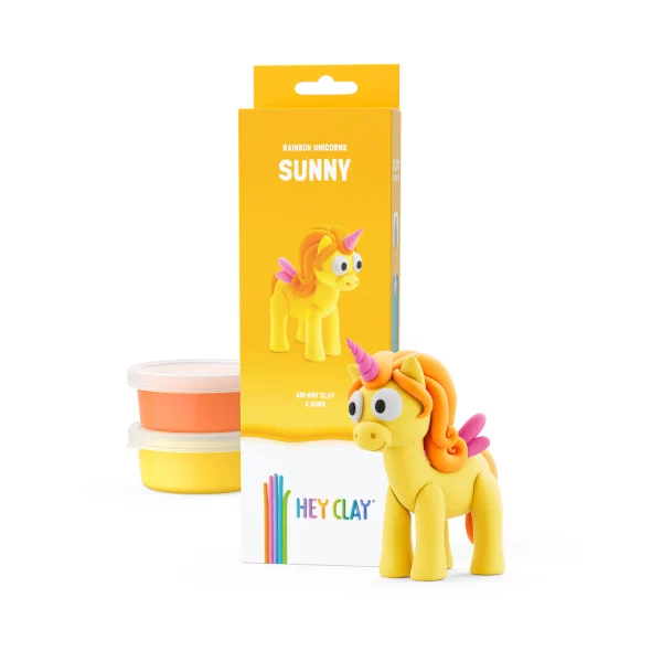 Hey Clay Unicorns - Rainbow Unicorn - Sunny