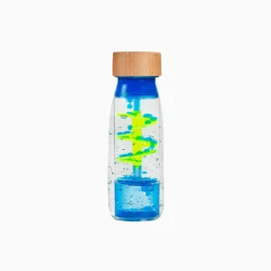 Petit Boum Sensorische fles Spiraal Blauw