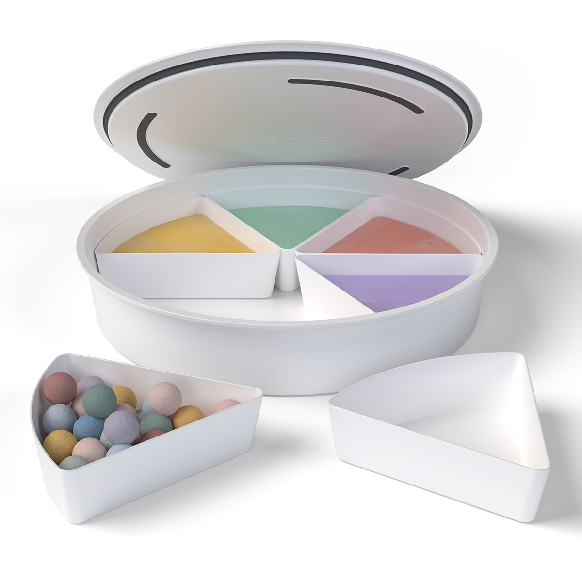 Inspire My Play Play Tray met deksel en 6 uitneembare bakjes 3 Inspire My Play Play Tray