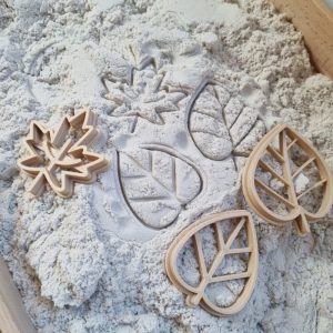 Kiddi Stekerset blaadjes in zand