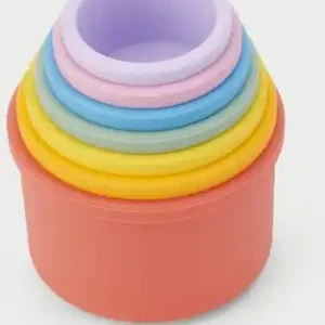 Tickit Silisoft Regenboog Ronde Stapelbekers
