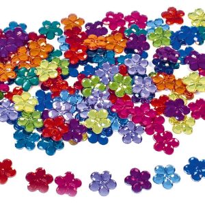 Bauspiel Glitterstenen Bloemen - 120 stuks