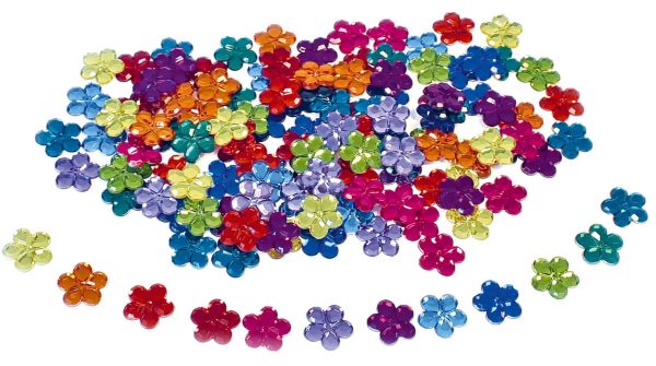 Bauspiel Glitterstenen Bloemen - 120 stuks