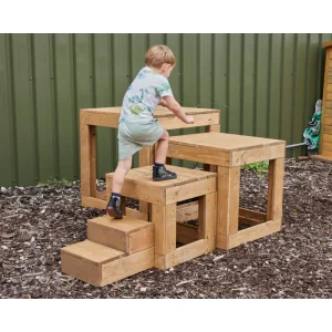 Cosy Direct Houten Speelblokken Kubus – 4-delige set